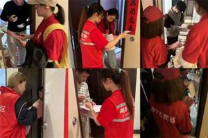 【人文青年】学生会：人文学院学生会组织“小螺号”志愿团队深入社区开展学雷锋志愿服务活动