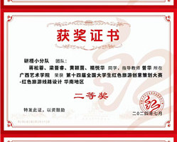 喜报！我院师生在第十四届全国大学生红色旅游创意策划大赛中荣获佳绩